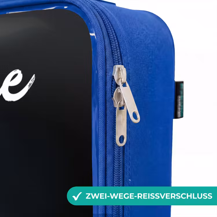 Kinderkoffer Blau mit Name - Hexe mit funkelndem Trank — 5