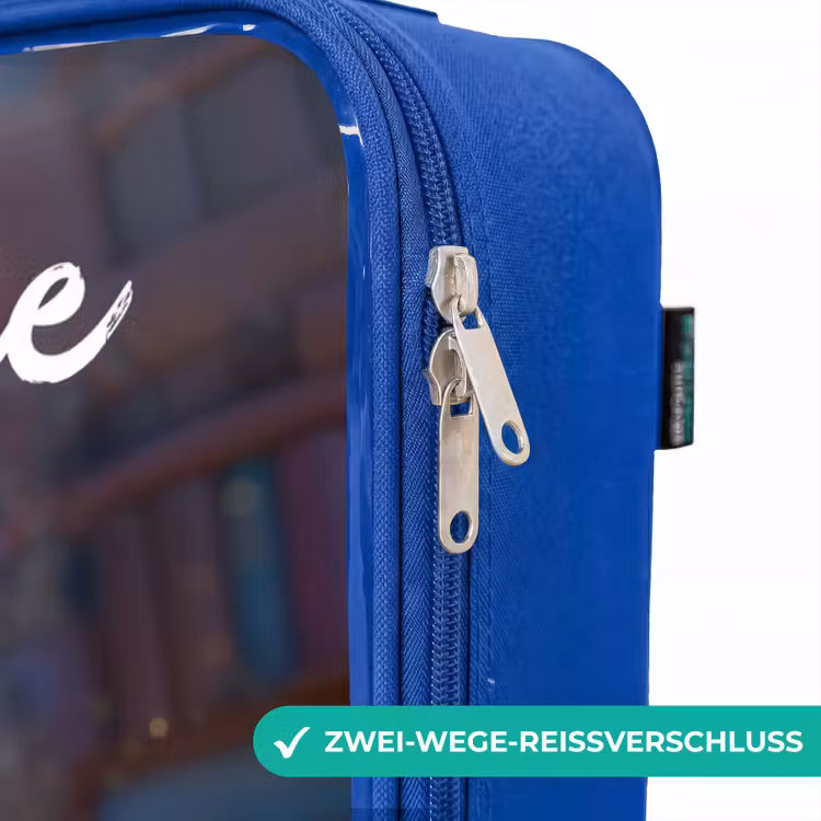 Kinderkoffer Blau mit Name - Kleine Zauberin in der Bibliothek — 5