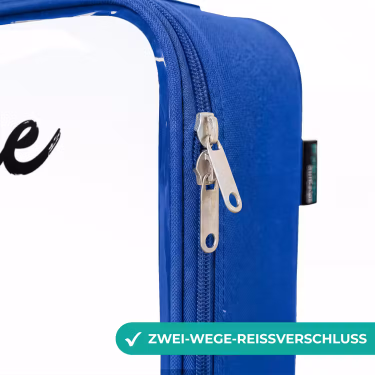 Kinderkoffer Blau mit Name - Sternenzauber mit Locken — 5