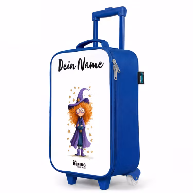 Kinderkoffer Blau mit Name - Sternenzauber mit Locken — 8