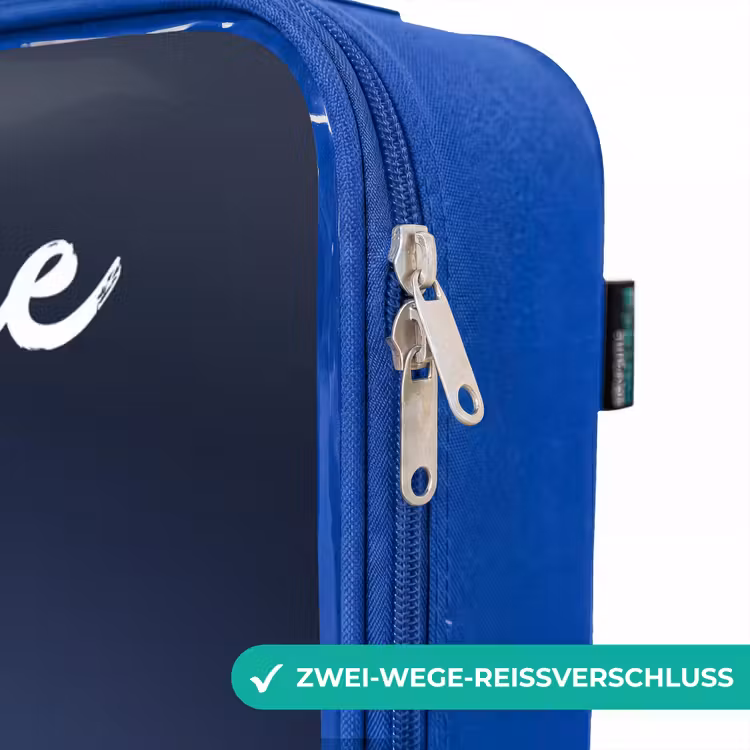 Kinderkoffer Blau mit Name - Verwunschenes Mädchen mit Kessel — 5