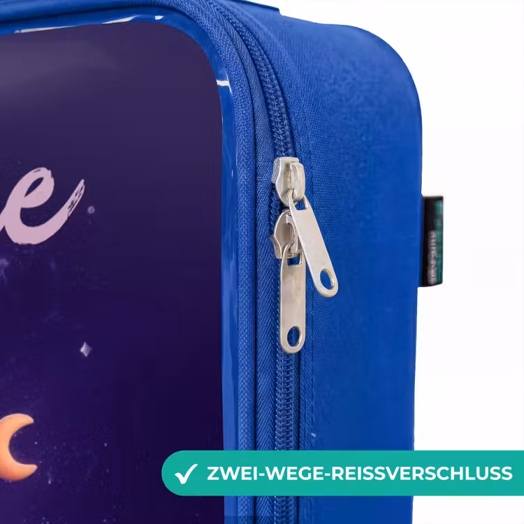 Kinderkoffer Blau mit Name - Kosmisches Tentakelmonster — 5