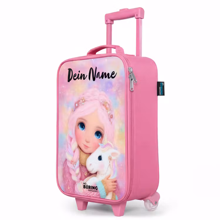 Kinderkoffer Rosa mit Name - Mädchen - Einhorn - Rosa — 8