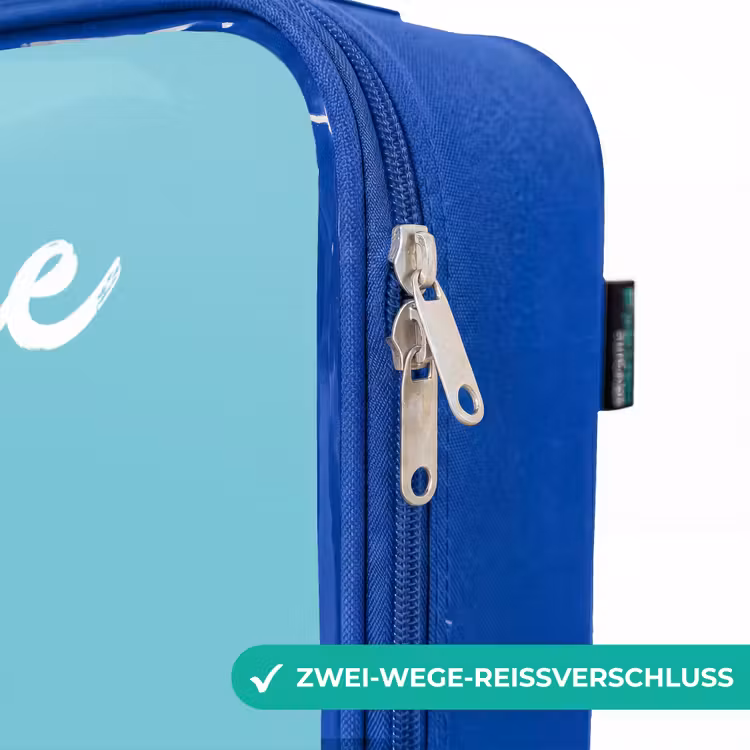 Kinderkoffer Blau mit Name - Oktopus - Wasser - Blau — 5