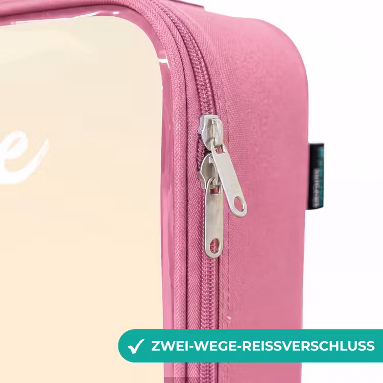 Kinderkoffer Rosa mit Name - Löwe - Mähne - Farbenfroh — 5
