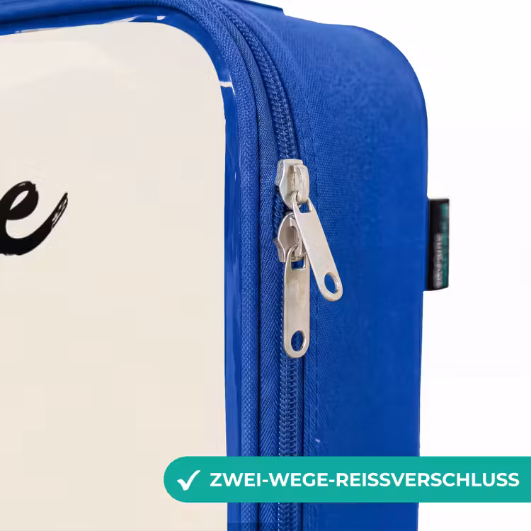Kinderkoffer Blau mit Name - Betonmischer - Unterzeichnet - Grün — 5