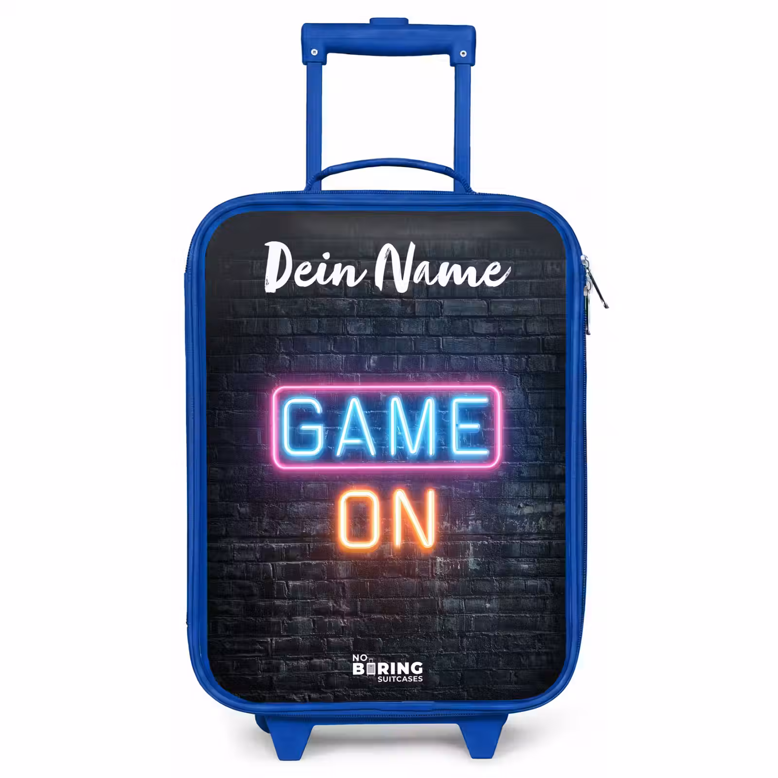 Kinderkoffer Blau mit Name - Spiel - Neon - Wand — 1