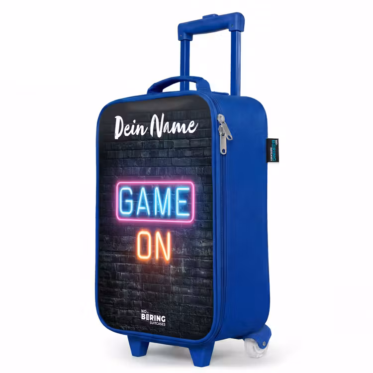 Kinderkoffer Blau mit Name - Spiel - Neon - Wand — 8