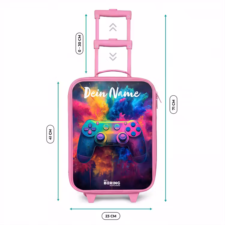 Kinderkoffer Rosa mit Name - Spiel - Controller - Bunt - Explosion — 7