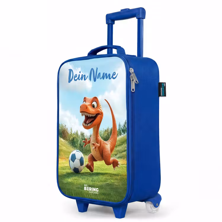 Kinderkoffer Blau mit Name - Fußball - Dino - Sport — 8
