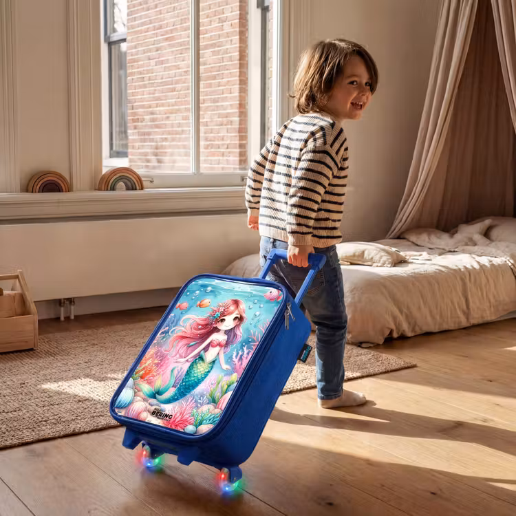 Kinderkoffer Blau - Kira Kristall Schwanz — 2