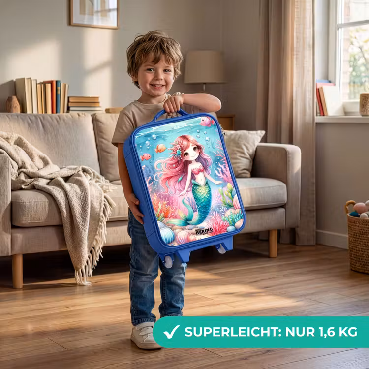 Kinderkoffer Blau - Kira Kristall Schwanz — 3