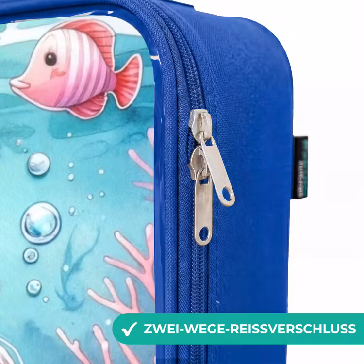 Kinderkoffer Blau - Kira Kristall Schwanz — 5