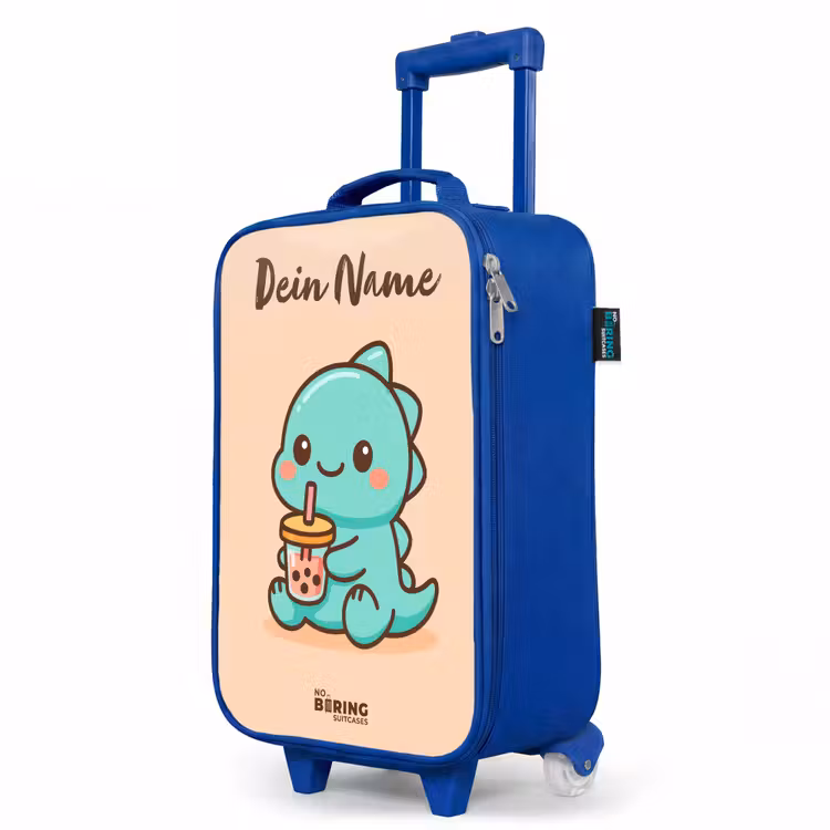 Kinderkoffer Blau mit Name - Kawai - Dino - Bubbletea — 8