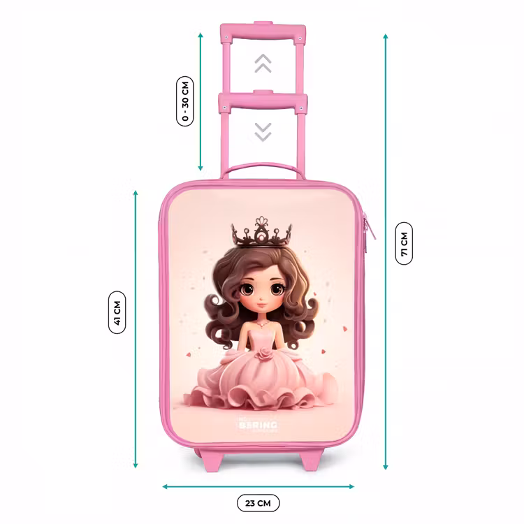 Kinderkoffer Rosa - Prinzessin in einem rosa Kleid mit Krone — 7