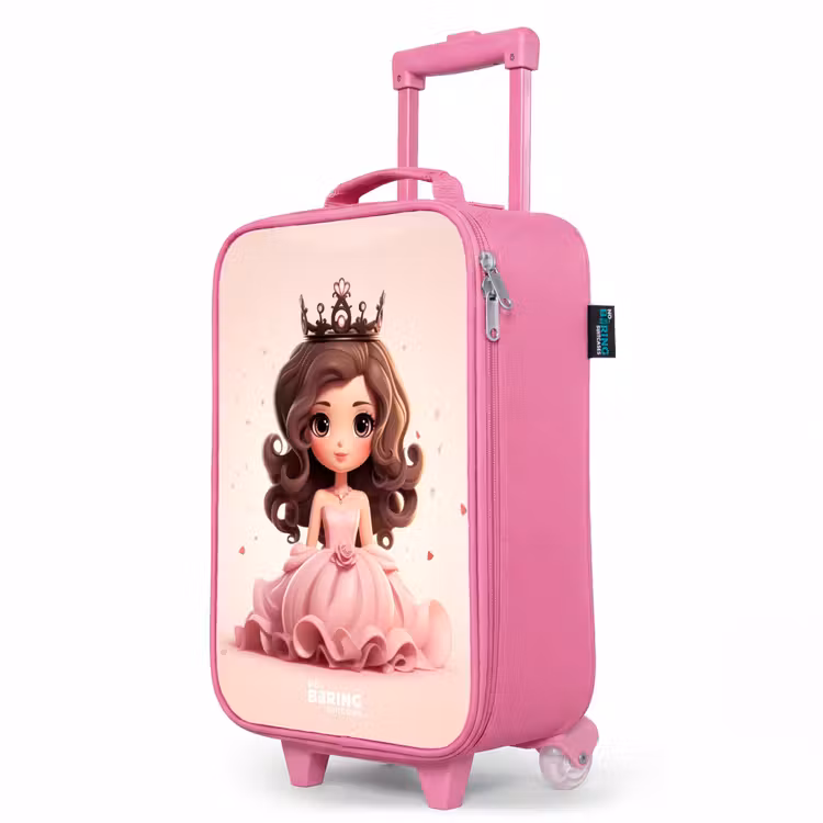 Kinderkoffer Rosa - Prinzessin in einem rosa Kleid mit Krone — 8