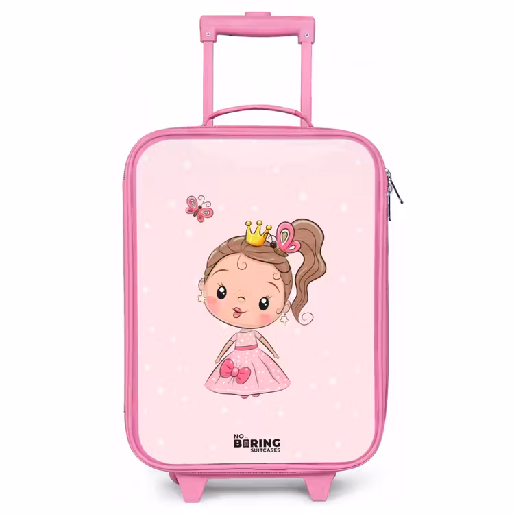Kinderkoffer Rosa - Prinzessin mit rosa Kleid — 1