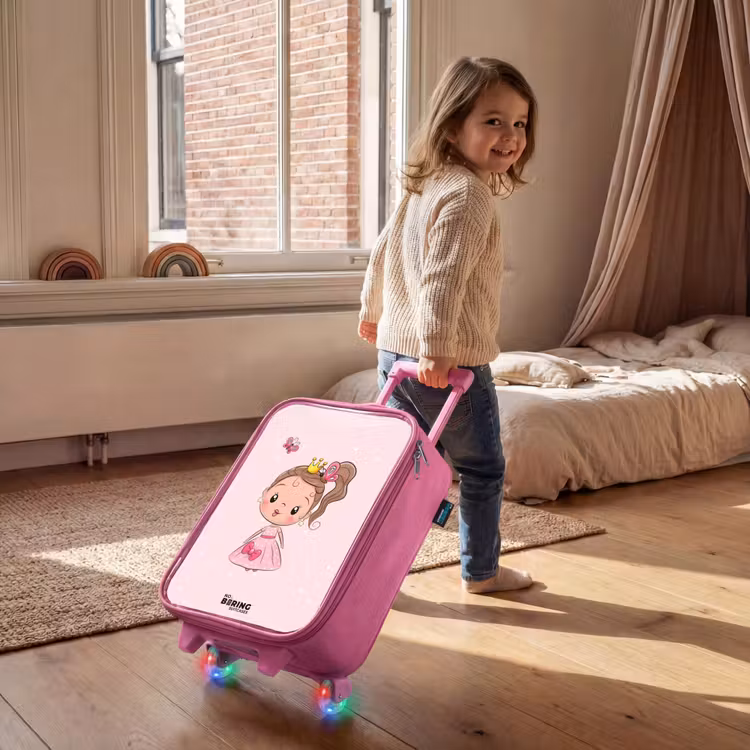 Kinderkoffer Rosa - Prinzessin mit rosa Kleid — 2