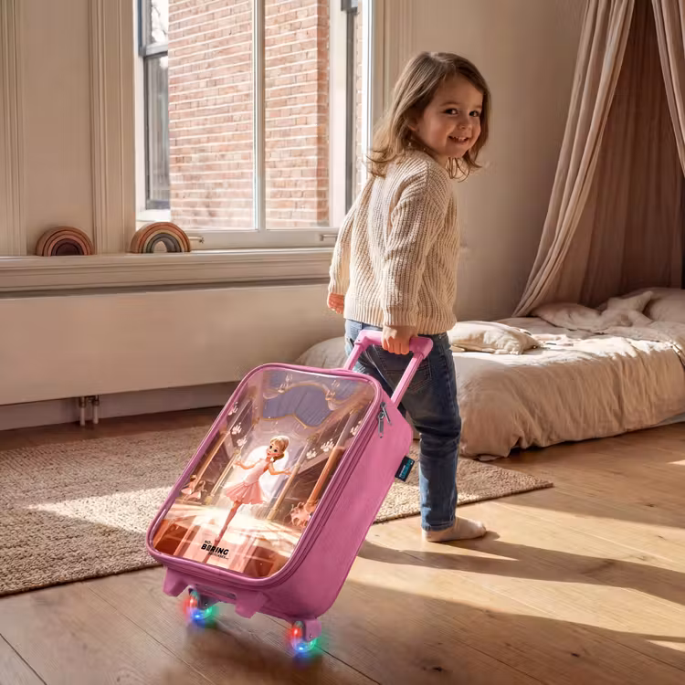 Kinderkoffer Rosa - Tanzende Ballerina in einem rosa Tutu — 2