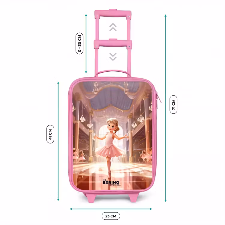 Kinderkoffer Rosa - Tanzende Ballerina in einem rosa Tutu — 7