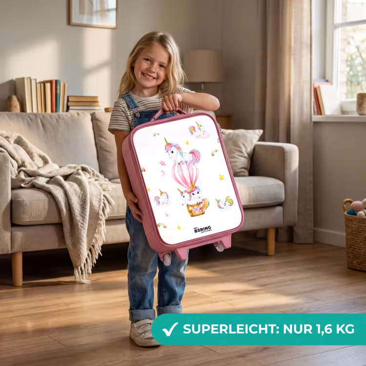 Kinderkoffer Rosa - Luftige Einhörner — 3
