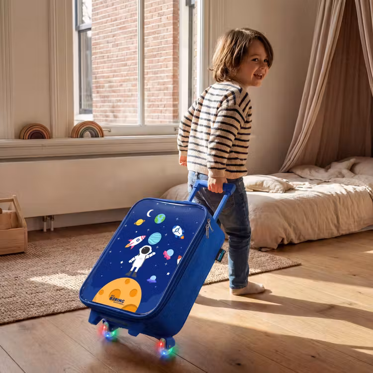Kinderkoffer Blau - Astronaut auf einem Planeten — 2