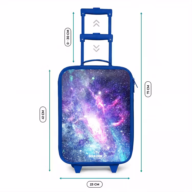 Kinderkoffer Blau - Bunte Galaxie — 7