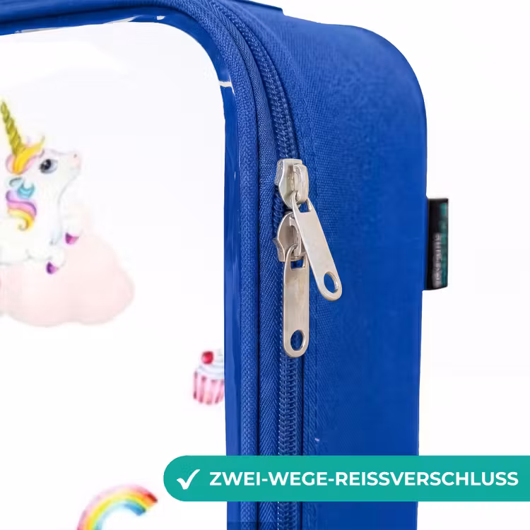 Kinderkoffer Blau - Luftige Einhörner — 5