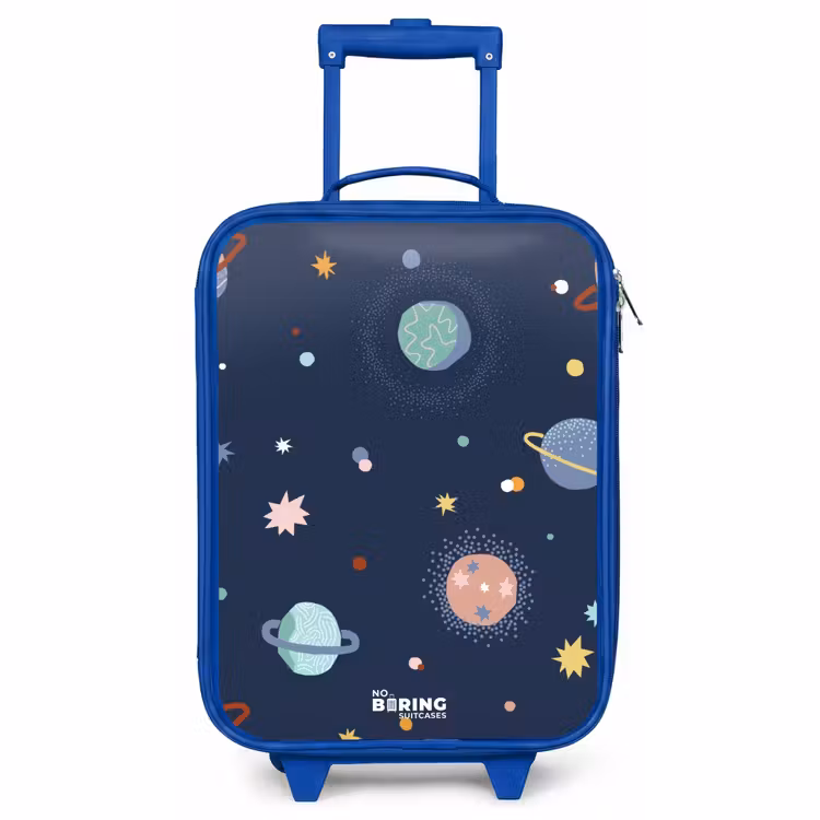 Kinderkoffer Blau - Muster der Planeten — 1