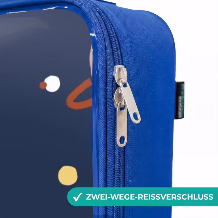 Kinderkoffer Blau - Muster der Planeten — 5