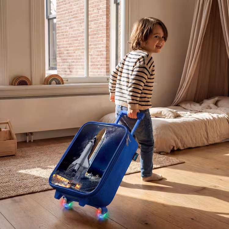 Kinderkoffer Blau - Space Shuttle bereit zum Abheben — 2