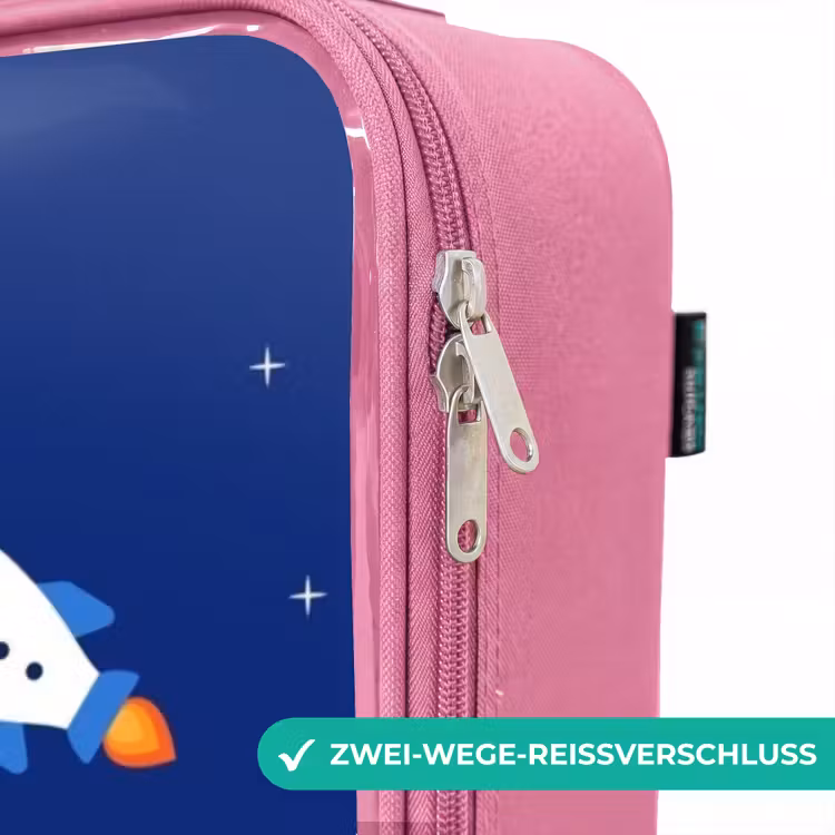 Kinderkoffer Rosa - Astronaut auf einem Planeten — 5
