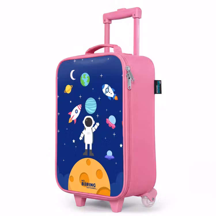 Kinderkoffer Rosa - Astronaut auf einem Planeten — 8