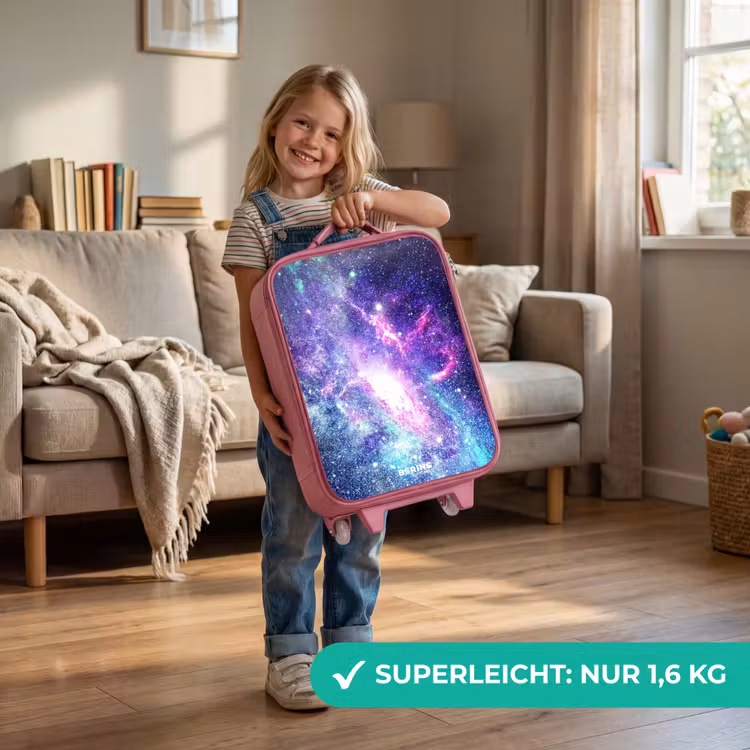 Kinderkoffer Rosa - Bunte Galaxie — 3