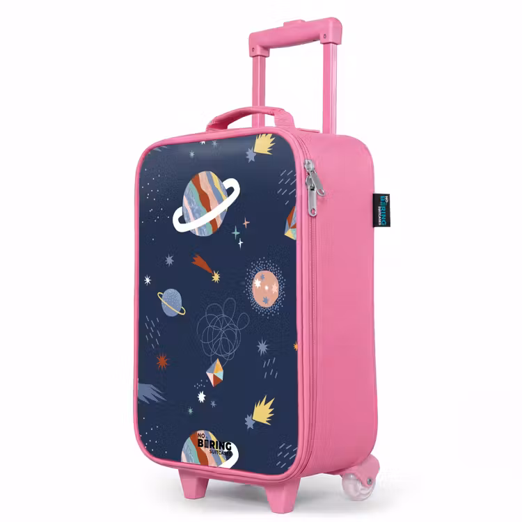 Kinderkoffer Rosa - bunte Planeten auf dunklem Hintergrund — 8