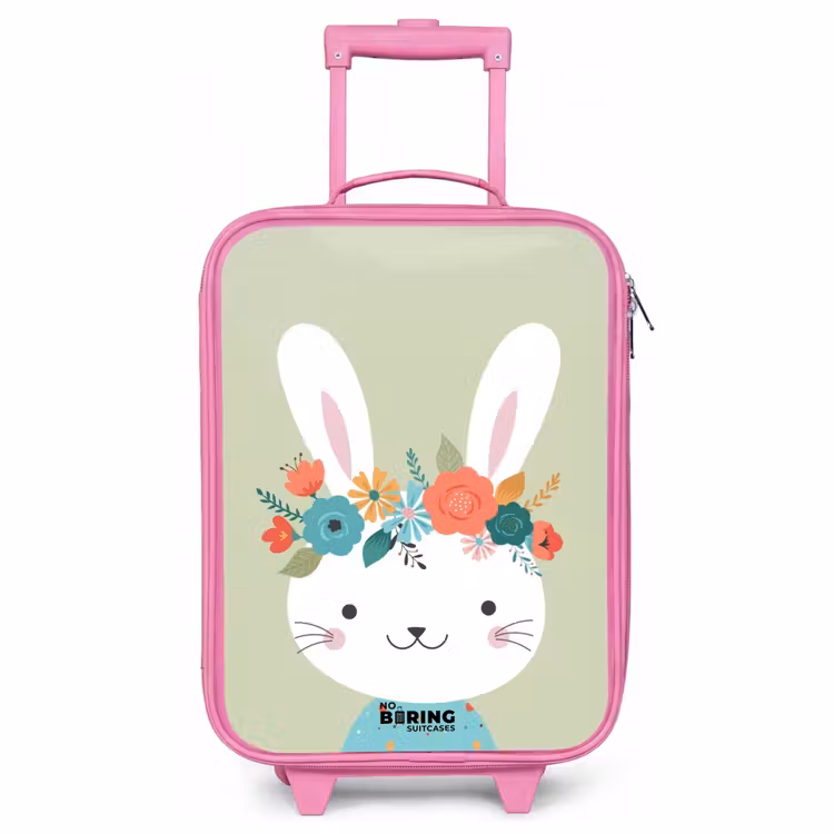 Kinderkoffer Rosa - Hippie-Hase — 1