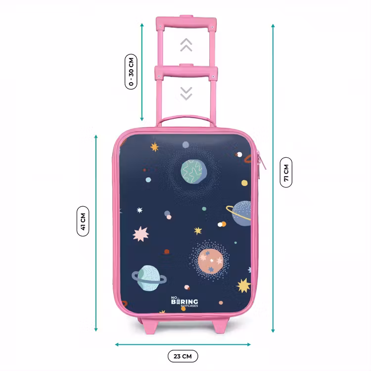 Kinderkoffer Rosa - Muster der Planeten — 7