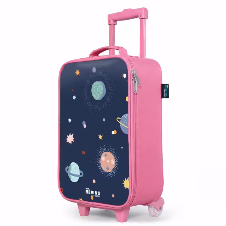Kinderkoffer Rosa - Muster der Planeten — 8