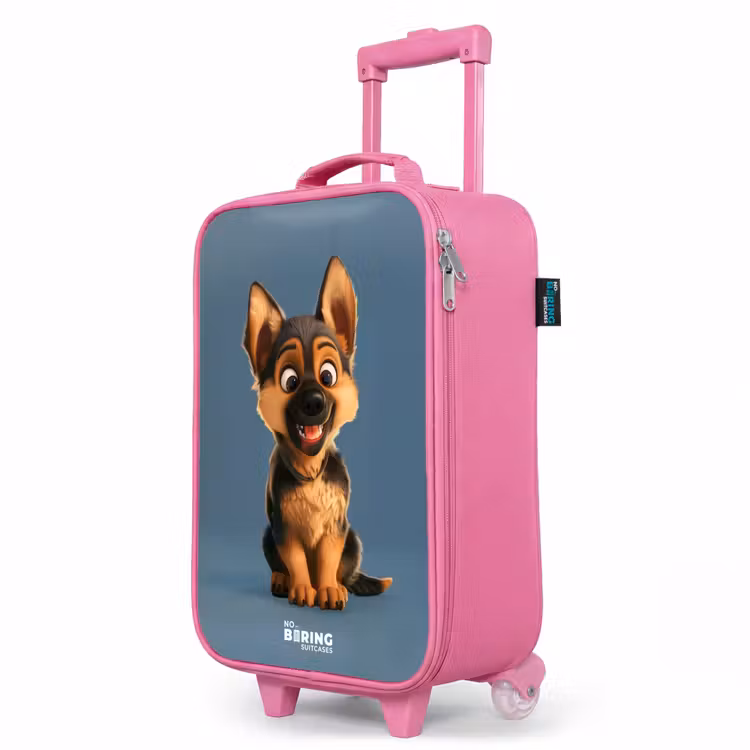 Kinderkoffer Rosa - Porträt eines Schäferhundwelpen — 8