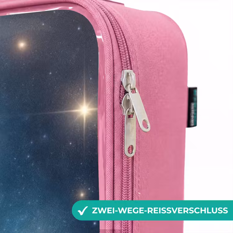 Kinderkoffer Rosa - Raumschiff, das zwischen den Sternen abhebt — 5