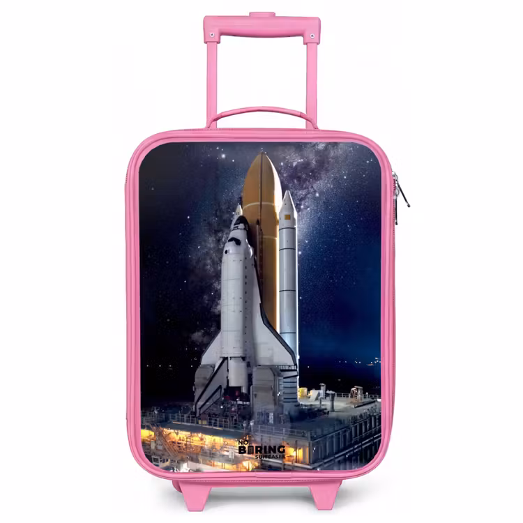 Kinderkoffer Rosa - Space Shuttle bereit zum Abheben — 1