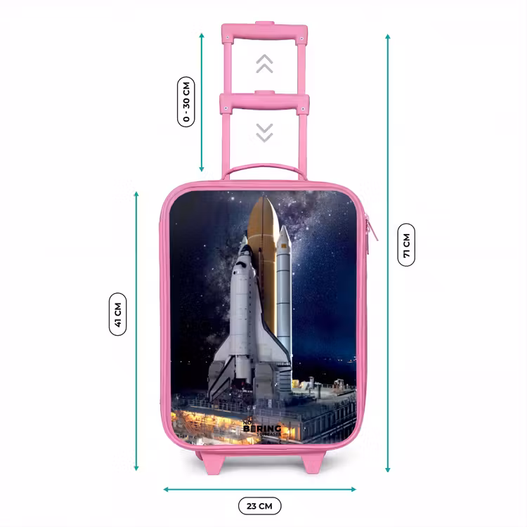 Kinderkoffer Rosa - Space Shuttle bereit zum Abheben — 7