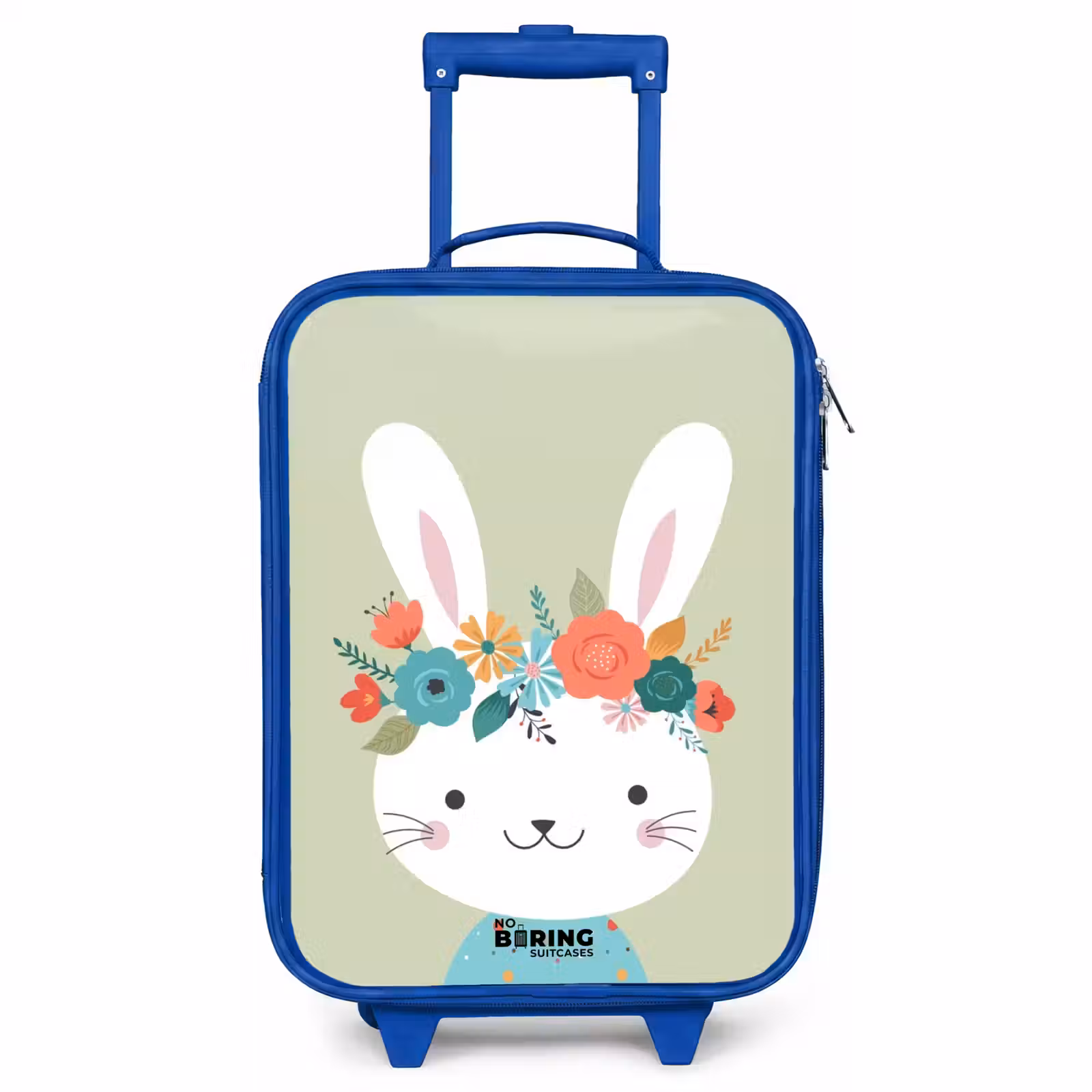 Kinderkoffer Blau - Hippie-Hase — 1