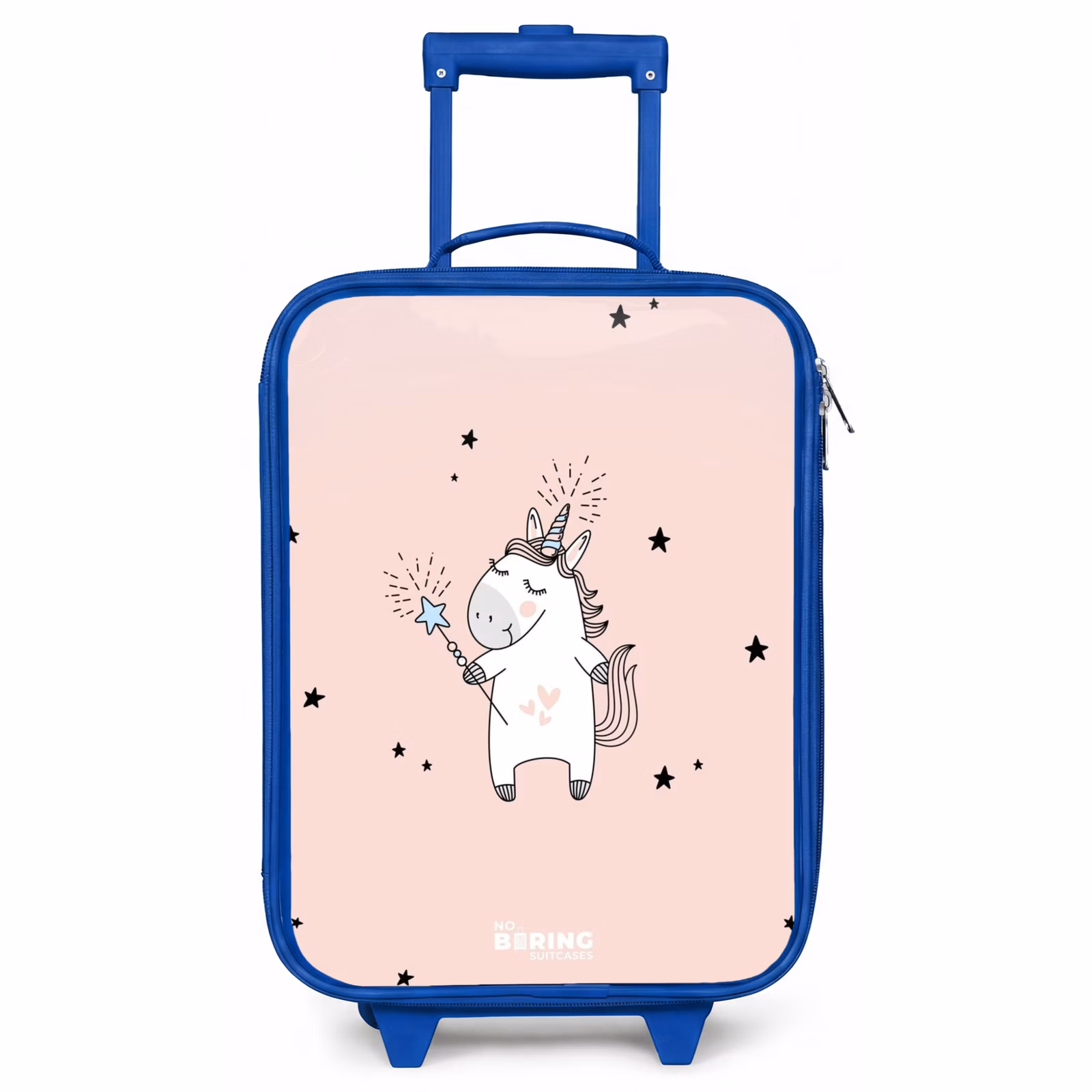 Kinderkoffer Blau - Signiertes Einhorn mit Zauberstab — 1
