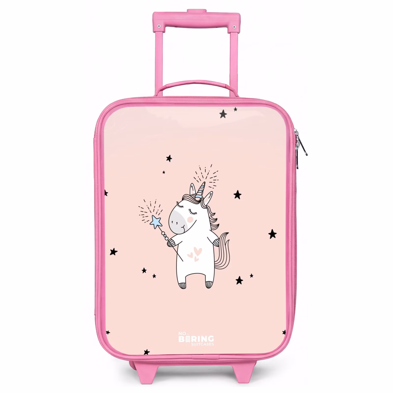 Kinderkoffer Rosa - Signiertes Einhorn mit Zauberstab — 1