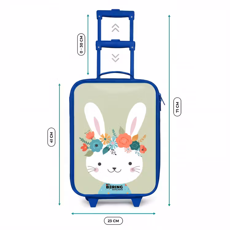 Kinderkoffer Blau - Hippie-Hase — 7