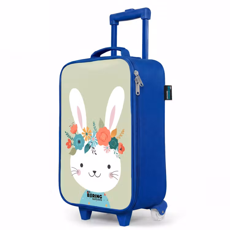 Kinderkoffer Blau - Hippie-Hase — 8