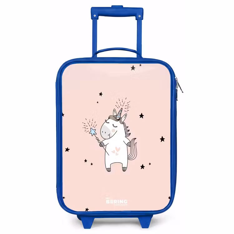 Kinderkoffer Blau - Signiertes Einhorn mit Zauberstab — 1