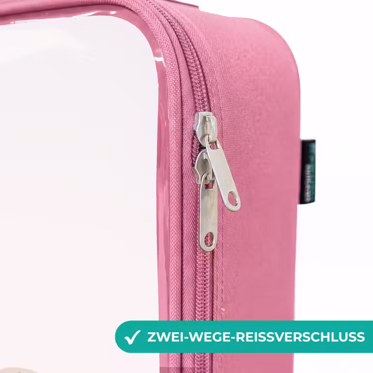 Kinderkoffer Rosa - Einhorn mit orangefarbener Mähne — 5