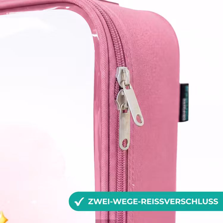 Kinderkoffer Rosa - Einhorn mit Regenbogenmähne auf einer Wolke — 5